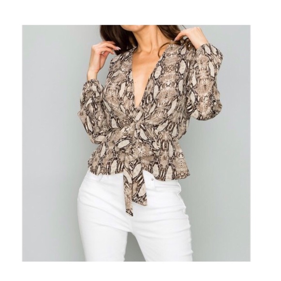 Snake Print Top - Picture 4 of 9